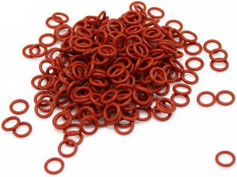 10/50pcs Red Silicone Ring Gasket CS 1.5mm 2mm 2.4mm OD 5~28mm Silicon O Food Grade Rubber O-Ring Vmq Assortment(2mm(10PCS),OD 12mm) in Kuwait