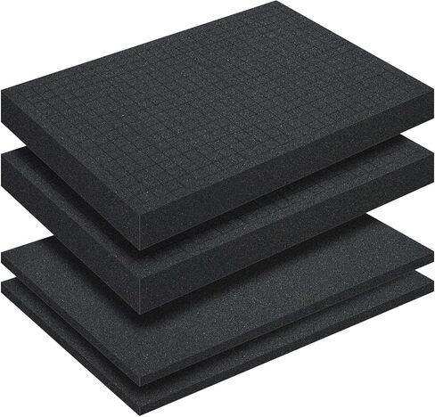 Dual-Thickness Case Foam Insert Kit (2PCS 16x12x2" + 2PCS 16x12x0.4") - Pick and Pluck Protective Layer for Tool Drawers, Game Cases & Collectible Organizers in Kuwait