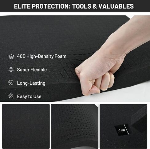 Dual-Thickness Case Foam Insert Kit (2PCS 16x12x2" + 2PCS 16x12x0.4") - Pick and Pluck Protective Layer for Tool Drawers, Game Cases & Collectible Organizers in Kuwait