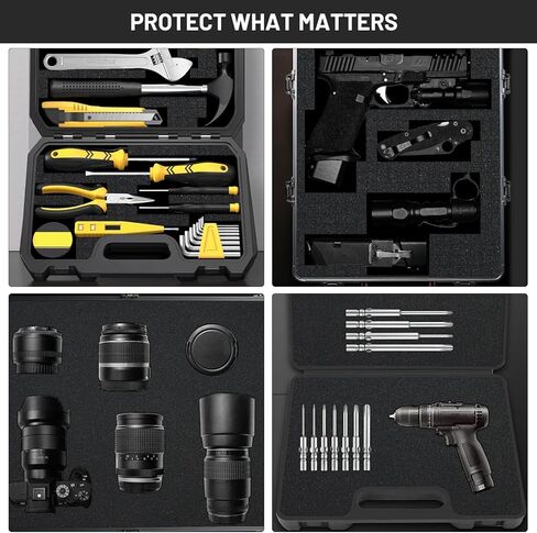 Dual-Thickness Case Foam Insert Kit (2PCS 16x12x2" + 2PCS 16x12x0.4") - Pick and Pluck Protective Layer for Tool Drawers, Game Cases & Collectible Organizers in Kuwait