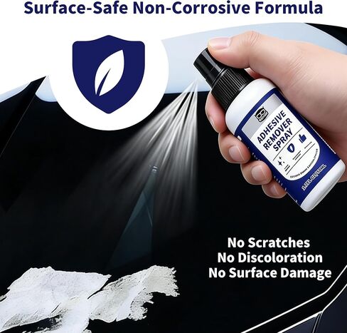 Breliter Adhesive Remover Spray - 50ml, Water-Based Glue & Sticker Remover for Labels, Tape Residue, Grease, Gum, Decals, Wax, Safe for Glass, Metal, Ceramic Tile Surfaces, Neutral PH (1.7 fl oz) in Saudi Arabia