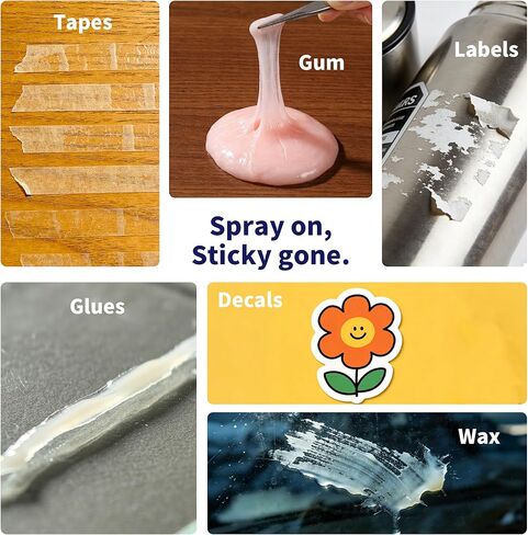 Breliter Adhesive Remover Spray - 50ml, Water-Based Glue & Sticker Remover for Labels, Tape Residue, Grease, Gum, Decals, Wax, Safe for Glass, Metal, Ceramic Tile Surfaces, Neutral PH (1.7 fl oz) in Saudi Arabia