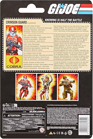 جي. سلسلة Joe Classified Series Retro Cardback Crimson Guard، شخصية عمل قابلة للتجميع مقاس 6 بوصات مع 10 ملحقات in Kuwait