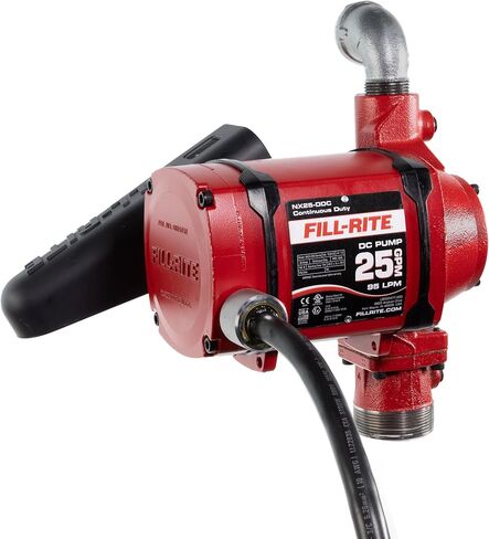 Fill-Rite NX25-DDCNB-AA 12V / 24V 25 GPM Bung Mounted Fuel Transfer Pump w/Discharge Hose & Auto Nozzle (Green) in Kuwait