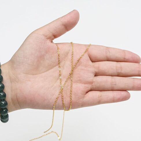 16.4FT Gold Plated Chain, 1.5MM Cable Link Tarnish-Resistant Jump Rings, Stainless Steel Lobster Clasps for Jewelry Making/Necklace Making/Jewelry Craft/Supplies in Saudi Arabia