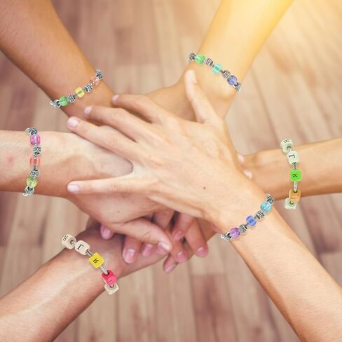 Silver Metal Snake Charm Bracelet, 6 PCS Adjustable Snake Chain Bracelets, Expandable Elastic Bangle Bracelets for Women DIY Jewelry Making Supplies in Saudi Arabia