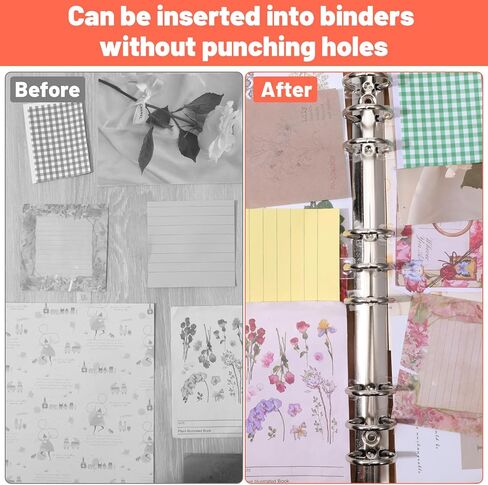 Ymapinc 500PCS Clear Binder Hole Reinforcement Stickers, Self-Adhesive Paper Hole Punch Stickers, Binder Accessories for Scrapbooking Album Notebook Office Supplies in Kuwait
