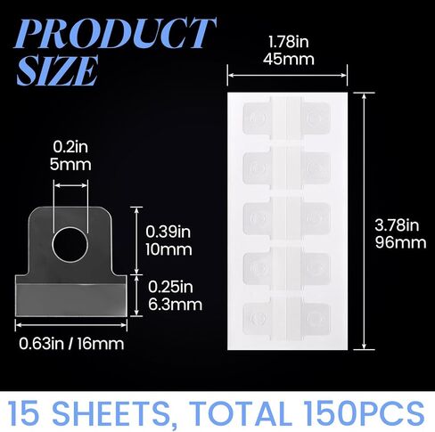 150pcs Clear Binder Refill Sheet Converter Stickers, Paper Hole Reinforcement Stickers Circles, Hole Reinforcements No Punched Paper Sheets for Planner Scrapbooking DIY projects in Saudi Arabia