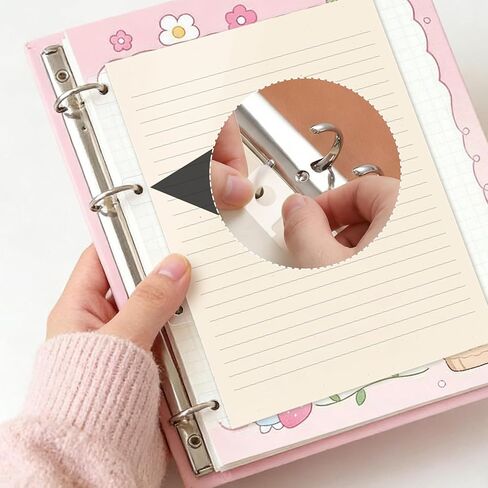 150pcs Clear Binder Refill Sheet Converter Stickers, Paper Hole Reinforcement Stickers Circles, Hole Reinforcements No Punched Paper Sheets for Planner Scrapbooking DIY projects in Saudi Arabia