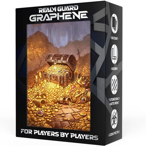 Graphene -100ct Textured Matte TCG/MTG Card Art Sleeves (Treasure Chest) in Saudi Arabia