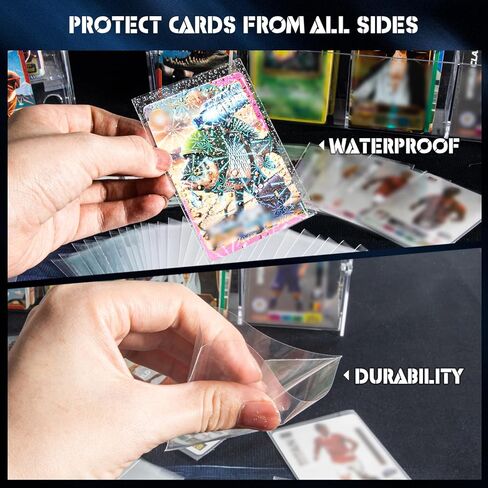 3000 Count Soft Clear Card Sleeves - Penny Sleeves for Trading Cards, Standard Size 2.5" x 3.5", Archival Safe Protectors Compatible with MTG, TCG, PKM, Baseball, Football & Sports Cards in Kuwait