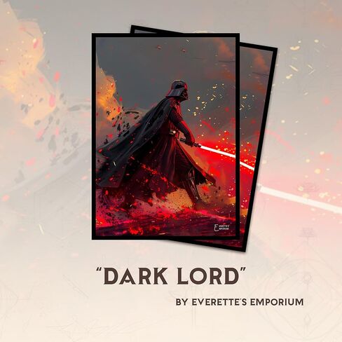 Dark Lord MTG Card Sleeves (Smooth) - 104 Count Standard Size TCG Sleeves - Compatible with Magic The Gathering - Double Sleeving - Original Art Design in Saudi Arabia