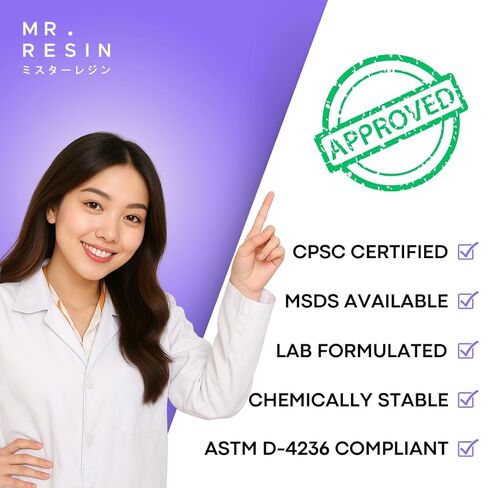 64 OZ Epoxy Resin KIT by Mr. Resin Crystal Clear Epoxy Resin for Arts & Crafts : Cures in 24 Hours! River Tables, Molds, Keychains & More! in Saudi Arabia