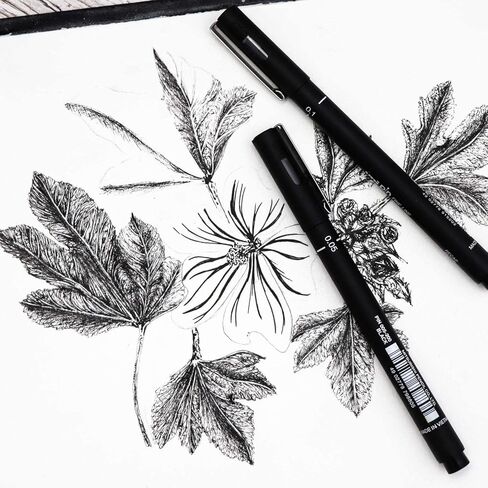 Uni Pin Uni-Ball Pin Drawing Pen Fineliner Ultra Fine Line Marker 0.4Mm Black Ink - [Pack Of 3] in Saudi Arabia