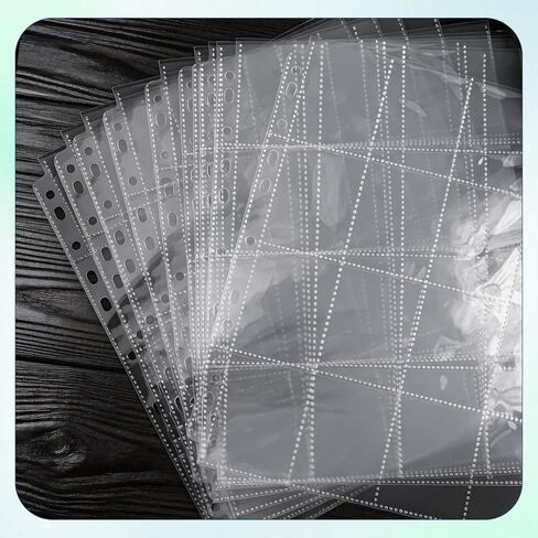 50 Pack Photo Sleeves for 3 Ring Binder - (2x2, for 800 Photos), Archival Photo Page Protectors 2x2, Clear Plastic Photo Album Refill Pages Photo Pockets, Postcard Sleeves, Acid-Free in Saudi Arabia