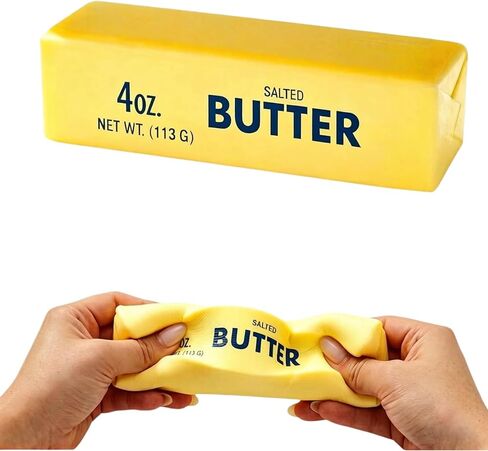 Butter Squishy Slow Rising Squeeze Toy, Soft Squishy Butter Stick, Realistic Food Sensory Fidget Toy for Stress & Anxiety Relief, Squeeze Ball for Office Decor, Party Favors Gifts in Saudi Arabia