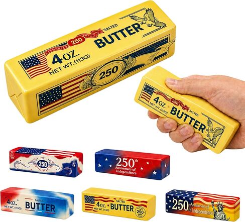 Butter Squishy Slow Rising Squeeze Toy, Soft Squishy Butter Stick, Realistic Food Sensory Fidget Toy for Stress & Anxiety Relief, Squeeze Ball for Office Decor, Party Favors Gifts in Saudi Arabia