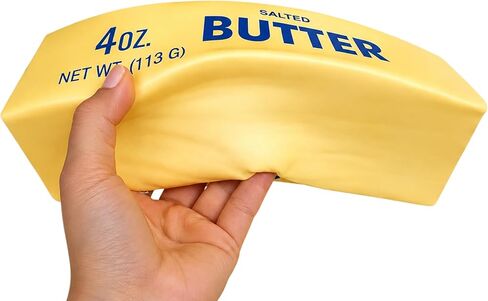Butter Squishy Slow Rising Squeeze Toy, Soft Squishy Butter Stick, Realistic Food Sensory Fidget Toy for Stress & Anxiety Relief, Squeeze Ball for Office Decor, Party Favors Gifts in Saudi Arabia