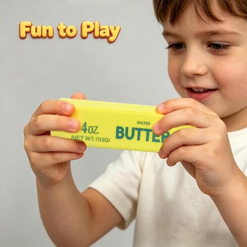 2 Pack Butter Squishy Toys Slow Rising Soft Squeeze Toy Stress Relief Fidget Toys for Kids Party Favors Birthday Gifts Adults Office Desk Toys (Gold) in Saudi Arabia