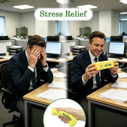 2 Pack Butter Squishy Toys Slow Rising Soft Squeeze Toy Stress Relief Fidget Toys for Kids Party Favors Birthday Gifts Adults Office Desk Toys (Gold) in Saudi Arabia