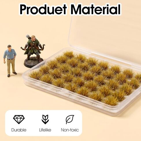 32Pcs Static Grass Bushy Tufts Lowland Shrubs Model Kit, Tuft Terrain Models Kit for Train Landscape Railroad Scenery Sand Layout Model Miniature Bases and Dioramas in Saudi Arabia