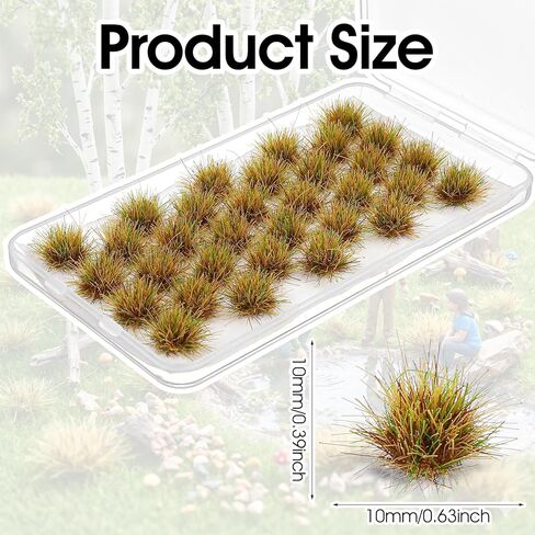 32Pcs Static Grass Bushy Tufts Lowland Shrubs Model Kit, Tuft Terrain Models Kit for Train Landscape Railroad Scenery Sand Layout Model Miniature Bases and Dioramas in Saudi Arabia