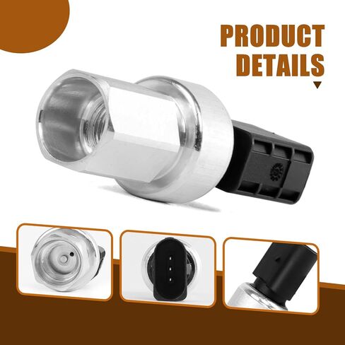 Air Conditioner AC Pressure Sensor Switch Compatible with R8 A3 S3 Q7 A4 VW Jetta Golf Passat GTI Tiguan Replaces OE #1K0959126E 1K0959126B 1K0959126D in Kuwait