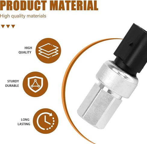 Air Conditioner AC Pressure Sensor Switch Compatible with R8 A3 S3 Q7 A4 VW Jetta Golf Passat GTI Tiguan Replaces OE #1K0959126E 1K0959126B 1K0959126D in Kuwait