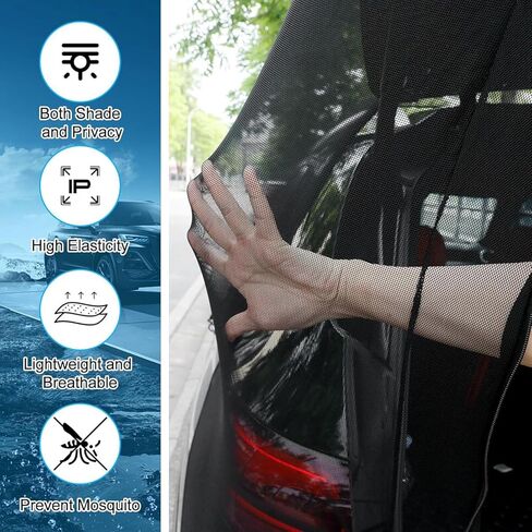 شاشة شبكية للباب الخلفي لسيارة فولفو XC90 2002-2026، شبكة ناموسية لصندوق السيارة للتهوية وحماية الحشرات وظل الخصوصية in Kuwait