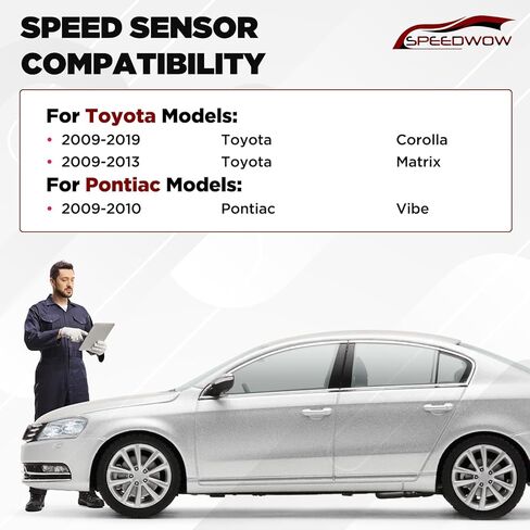 مستشعر سرعة العجلات SPEEDWOW قطعة واحدة ALS2315 ALS2316 ABS متوافق مع 2009-2019 Toyota Corolla، 2009-2014 Toyota Matrix، 2009-2010 Pontiac Vibe in Kuwait
