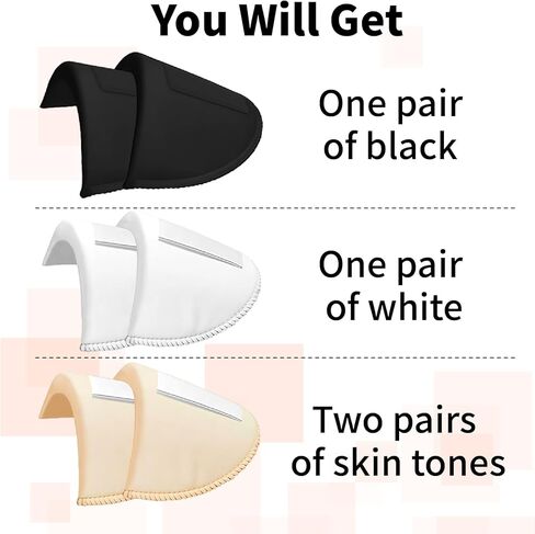 CllyCnny Shoulder Pads for Women Clothing-No-Sewing Required Anti-Slip Detachable Reusable Soft Sponge,4 Pairs Shoulder Pads 1.5cm Thickening Foam for Women Men Costume Blazer Suit Jacket Shirt in Saudi Arabia
