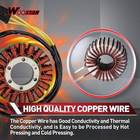 WOOSTAR 18 Coil 3 Wire Magneto Stator Replacement for 2009-2016 CB1000 CB1000R OEM 31120-MFN-D01 31120-MFM-D61 in Saudi Arabia