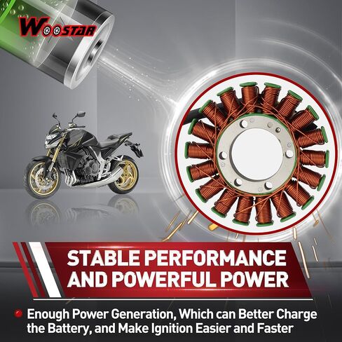 WOOSTAR 18 Coil 3 Wire Magneto Stator Replacement for 2009-2016 CB1000 CB1000R OEM 31120-MFN-D01 31120-MFM-D61 in Saudi Arabia