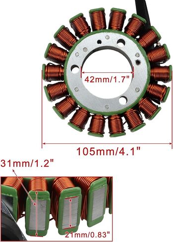WOOSTAR 18 Coil 6 Wire Magneto Stator Replacement for Vs1400 Boulevard S83 OEM 32101-38B02-000 in Saudi Arabia