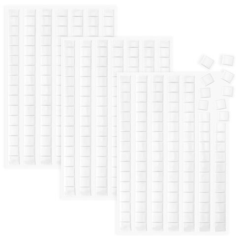 288 Pcs Adhesive Sticky Tack, Poster Putty for Walls No Damage, Removable Mounting Putty Reusable Wall Safe Sticky Tack for Wall Hanging Pictures Photo Frames Party Decorations, White,Pink,Light Blue in Kuwait
