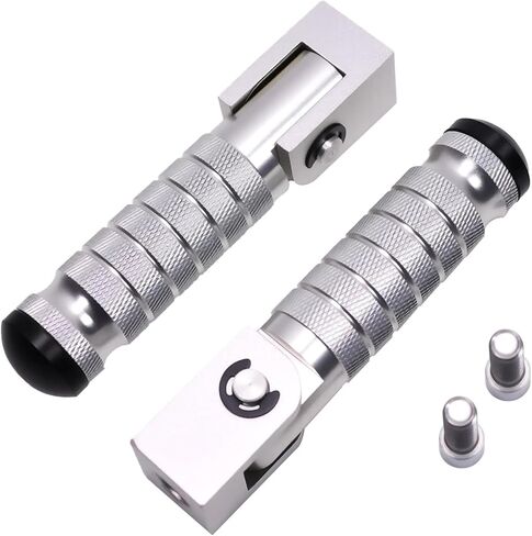 M8 Folding Foot Pegs for E-bike Motorcycle,90Degree Folding Bicycle Passenger Footrests,Aluminum Alloy Foot Pegs Rest with M8 Bolts in Saudi Arabia