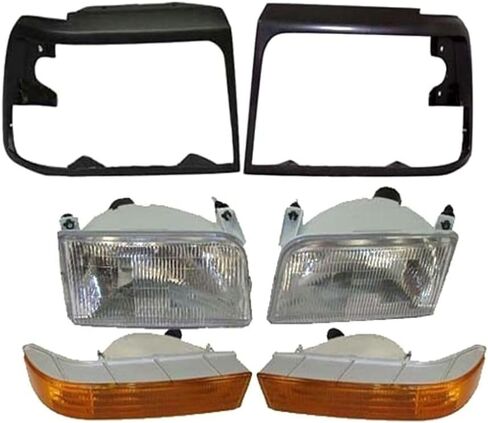 for Ford for Bronco 1992-1996 for F150 1992-1996 for F250 1992-1997 for F350 1992-1997 Healight Park/Signal Light Bezel Blk in Kuwait