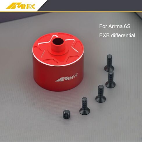 2PCS Front Rear Center EXB Differential Diff Case Cover for Arrma 1/7 Infraction Limitless Fireteam Mojave 1/8 Kraton Outcast Notorious Talion Typhon 6S EXB RC Car Upgrades Part Red in Saudi Arabia
