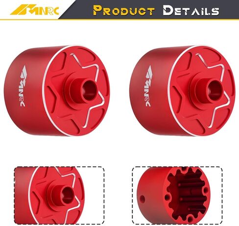 2PCS Front Rear Center EXB Differential Diff Case Cover for Arrma 1/7 Infraction Limitless Fireteam Mojave 1/8 Kraton Outcast Notorious Talion Typhon 6S EXB RC Car Upgrades Part Red in Saudi Arabia
