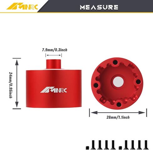 2PCS Front Rear Center EXB Differential Diff Case Cover for Arrma 1/7 Infraction Limitless Fireteam Mojave 1/8 Kraton Outcast Notorious Talion Typhon 6S EXB RC Car Upgrades Part Red in Saudi Arabia