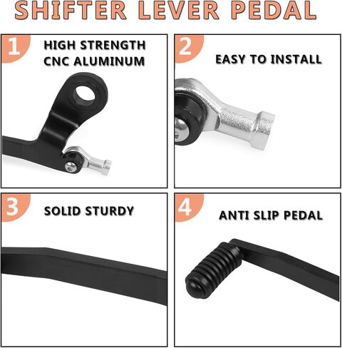 Motorcycle Gear Shifter Shift Lever Pedal Replacement for Kawasaki ZX4R ZX-4R ZX-4RR ZX4RR 2023 2024 2025 CNC Aluminum Gear Shift Lever in Kuwait