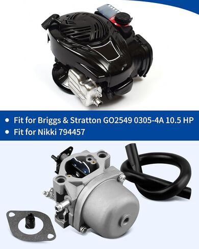 مجموعة المكربن ​​مناسبة لبريغز وستراتون GO2549 0305-4A 10.5 HP مناسبة لنيكي 794457 in Kuwait