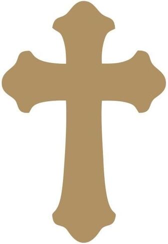 Gold Cross Stickers 1" DC24-091 Envelope Seals Arts & Crafts Vinyl Sticker Decal for Wall, Laptop, 256 Pieces in Kuwait