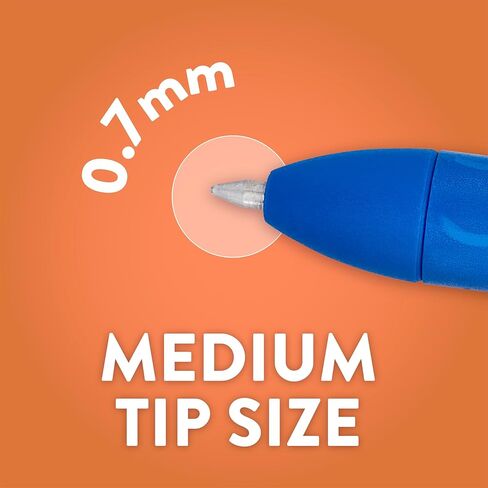 Paper Mate InkJoy Gel Pens, Fashion Barrels, Retractable, Medium Point (0.7mm), Smooth Writing, Black Ink, 6 Count - Trendy Office Supplies in Kuwait