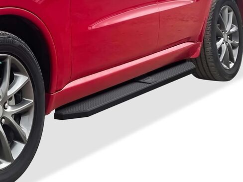 Tuxtreme 6in (نمط مسطح مطلي بمسحوق أسود غير قابل للصدأ) لوحات الجري Nerf Bar المتوافقة مع دودج دورانجو 2011-2026 (لن تناسب الموديلات مع تكسية تنورة OE أو طراز الديزل) (الحفر مطلوب) in Kuwait