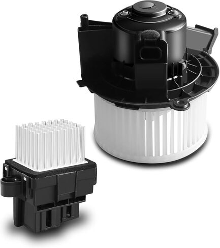 طقم محرك ومقاوم سخان HVAC الأمامي متوافق مع مركبات Chevy وGMC - 2008-2013 Silverado 1500/Sierra 1500، Yukon 2007-2013، Taheo - استبدال # 700164 RU730، مع ATC in Kuwait
