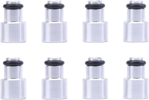Short Fuel Injector Spacer Kit for GM Chevy LS2/LS3/LS7/LS9/L76(2005-2020), Intake Manifolds 8pcs 6061 Aluminum Fuel Injector Adapters with O-Ring Compatibility in Kuwait