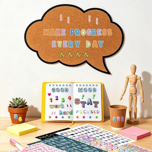 Letter Stickers, 4000 Pcs+ Alphabet Stickers for Scrapbooking, Colorful Self-Adhesive Letter and Number Stickers for DIY Crafts Art Making, Junk Journal, Journaling Supplies, Laptop, Classroom Decor in Saudi Arabia