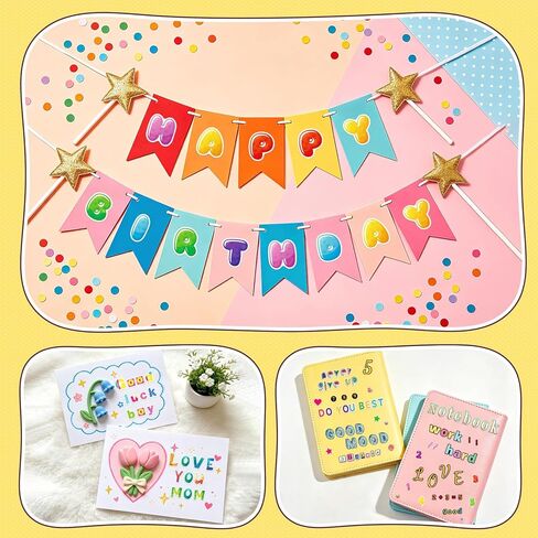 Letter Stickers, 4000 Pcs+ Alphabet Stickers for Scrapbooking, Colorful Self-Adhesive Letter and Number Stickers for DIY Crafts Art Making, Junk Journal, Journaling Supplies, Laptop, Classroom Decor in Saudi Arabia