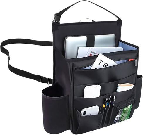 Bittwee Car Front Seat Organizer, Multipurpose Hanging Passenger Seat & Backseat Storage Bag with Cup Holder, Multi-Layer Auto Interior Organizer with Laptop Tablet Storage, Universal Fit in Saudi Arabia